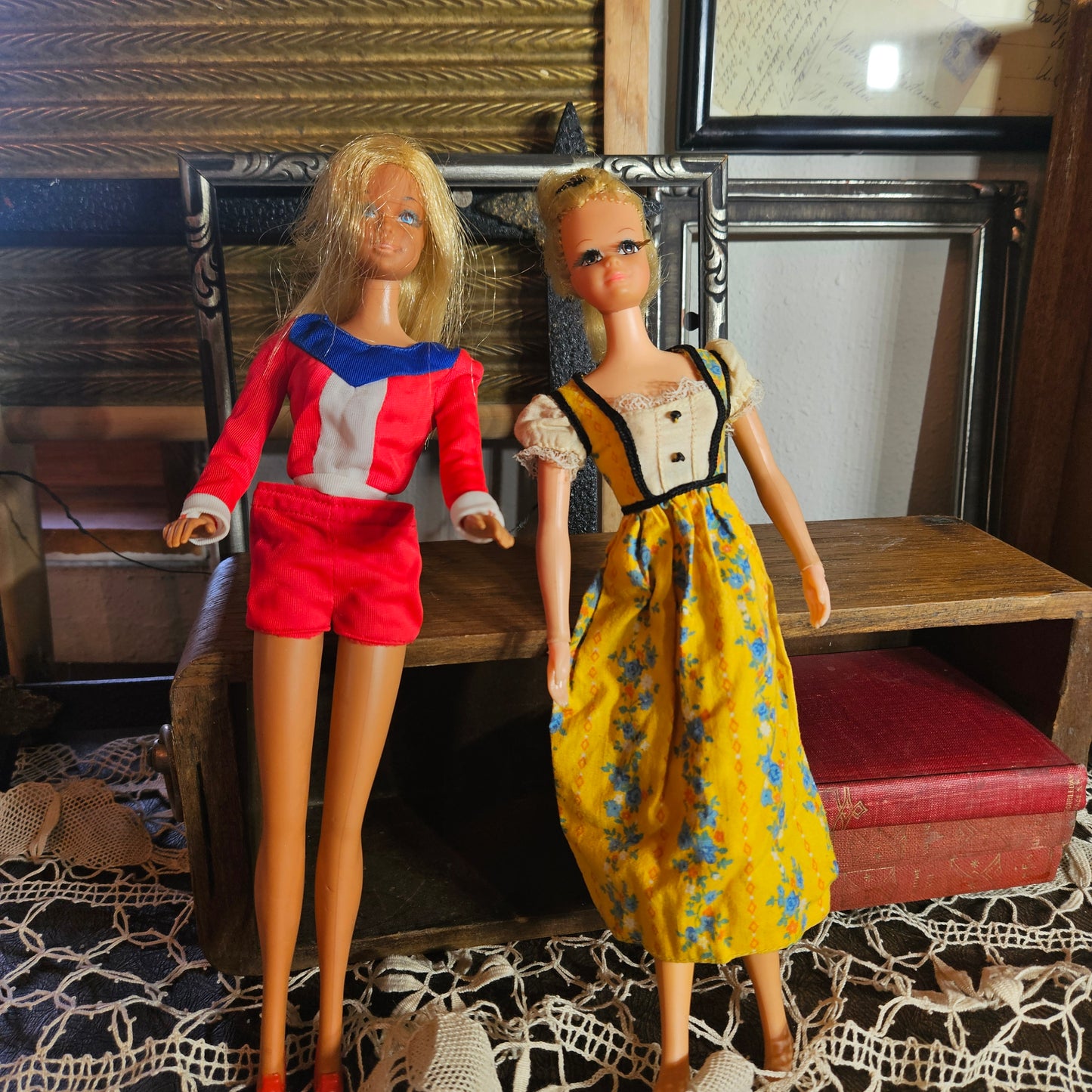 Vintage Mattel Barbie Doll Lot with Mod Era Clothing