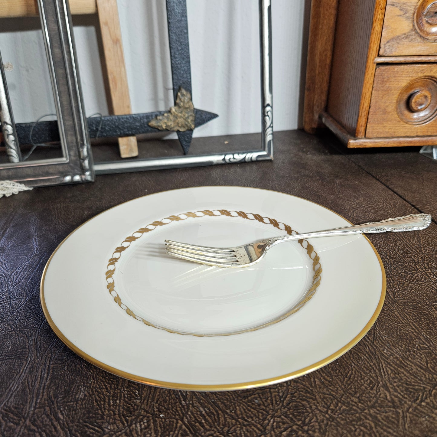 52-Piece Franciscan Beverly China Set with Gold Laurel Trim