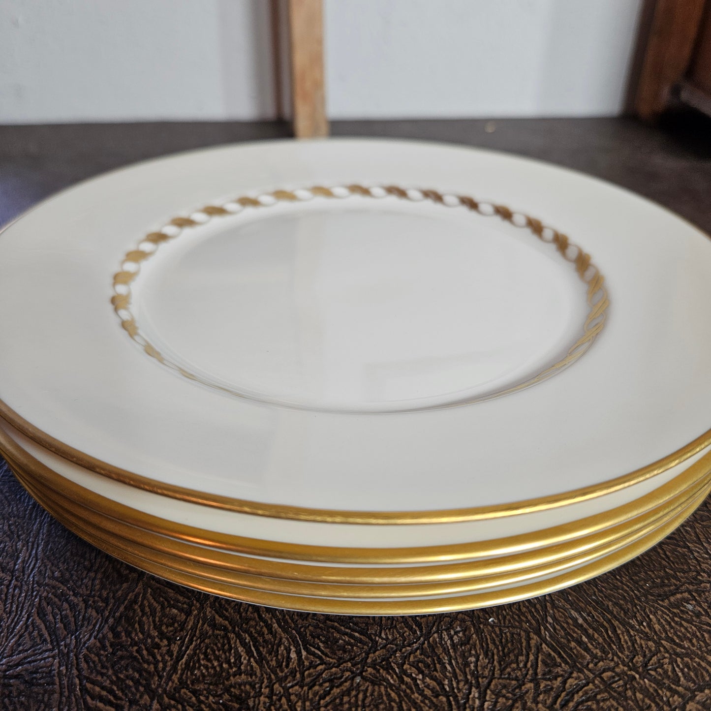 52-Piece Franciscan Beverly China Set with Gold Laurel Trim
