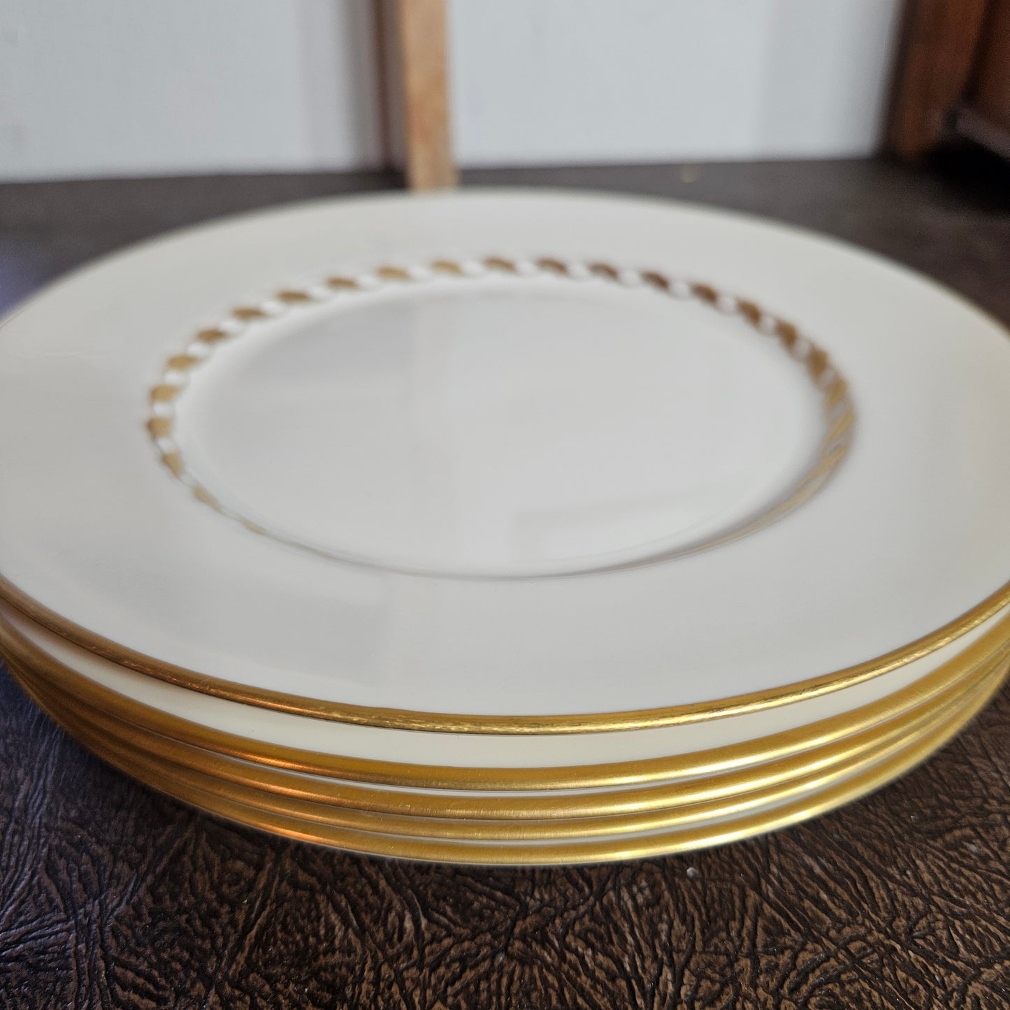 52-Piece Franciscan Beverly China Set with Gold Laurel Trim