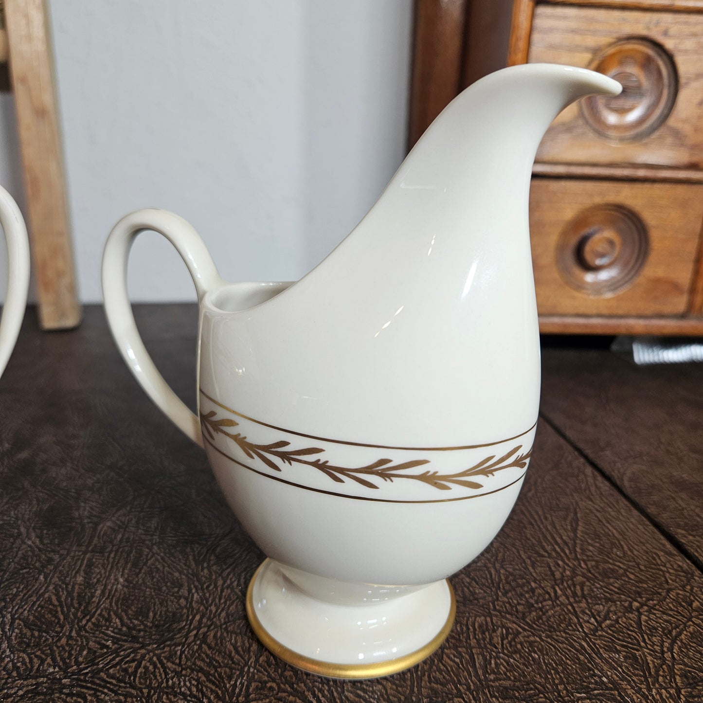52-Piece Franciscan Beverly China Set with Gold Laurel Trim