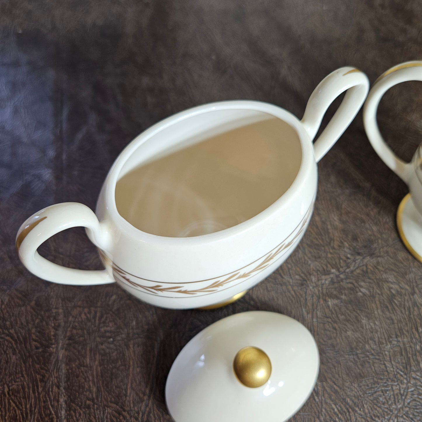 52-Piece Franciscan Beverly China Set with Gold Laurel Trim