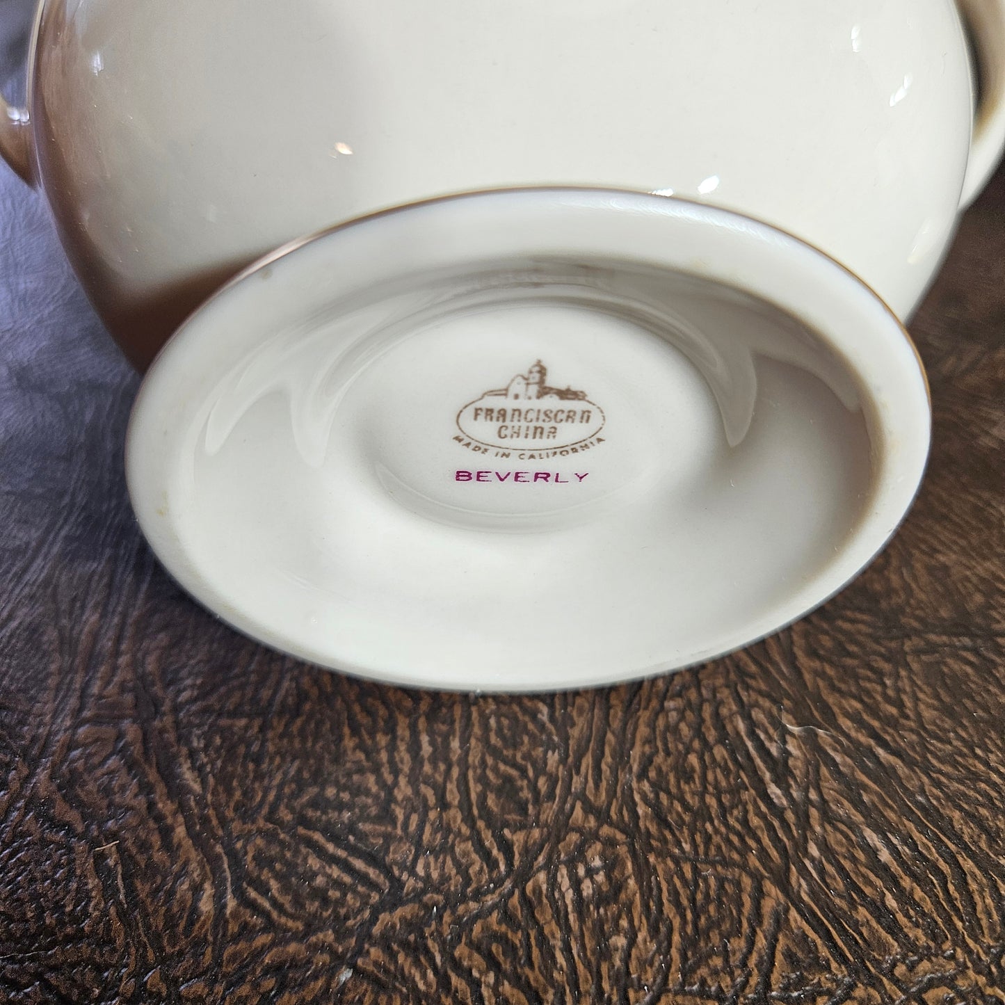 52-Piece Franciscan Beverly China Set with Gold Laurel Trim