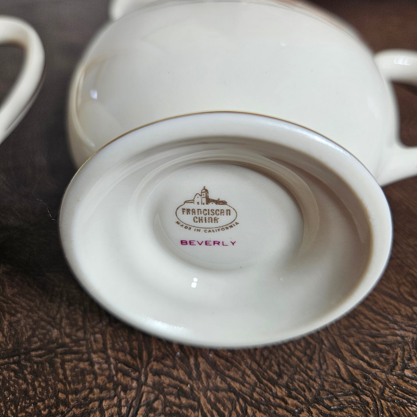 52-Piece Franciscan Beverly China Set with Gold Laurel Trim