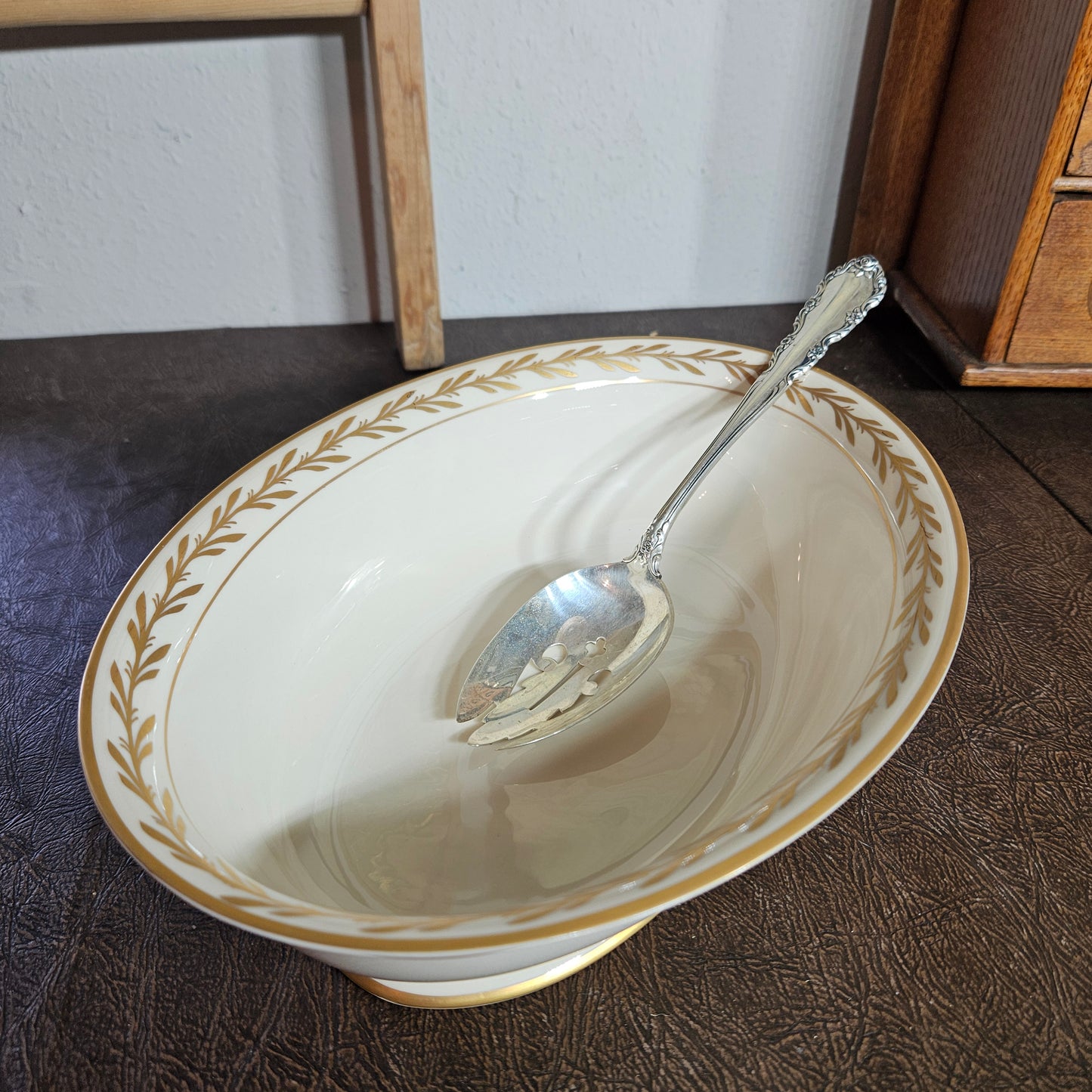 52-Piece Franciscan Beverly China Set with Gold Laurel Trim