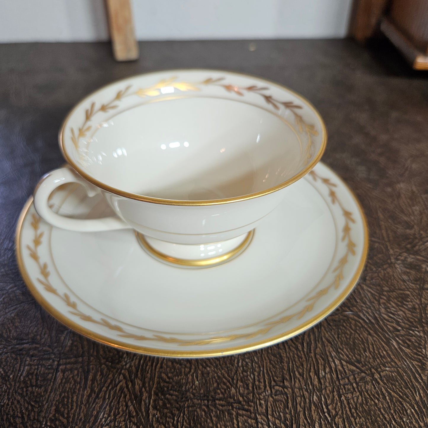 52-Piece Franciscan Beverly China Set with Gold Laurel Trim
