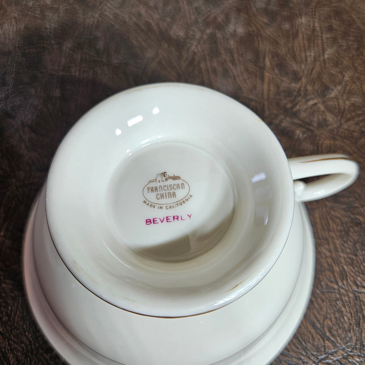 52-Piece Franciscan Beverly China Set with Gold Laurel Trim