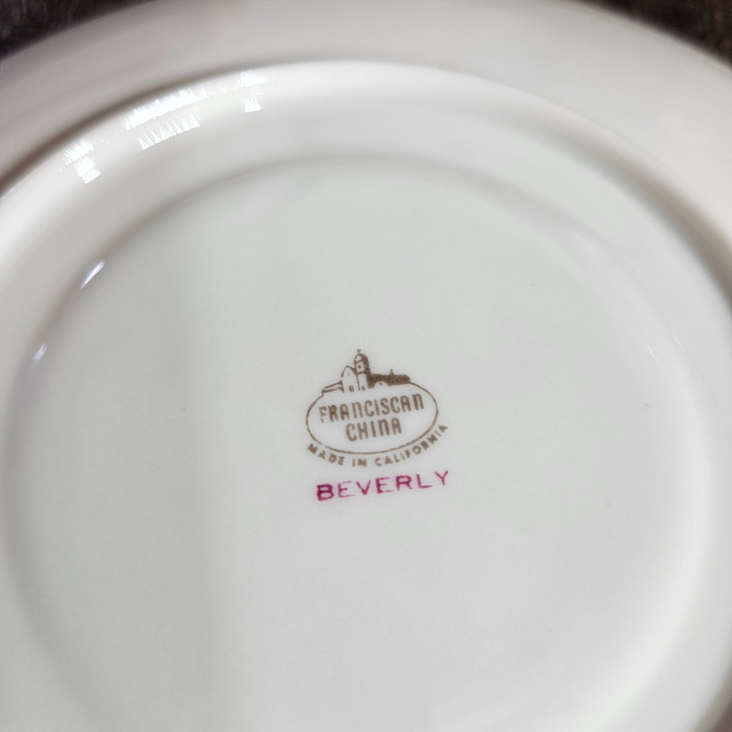 52-Piece Franciscan Beverly China Set with Gold Laurel Trim