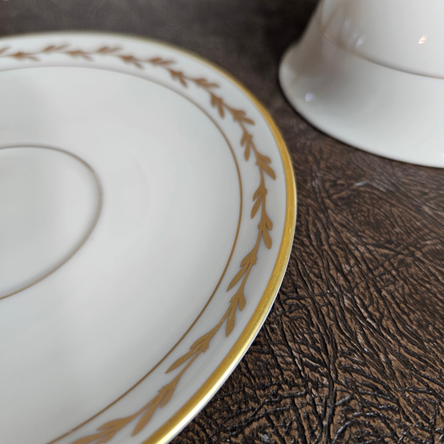 52-Piece Franciscan Beverly China Set with Gold Laurel Trim