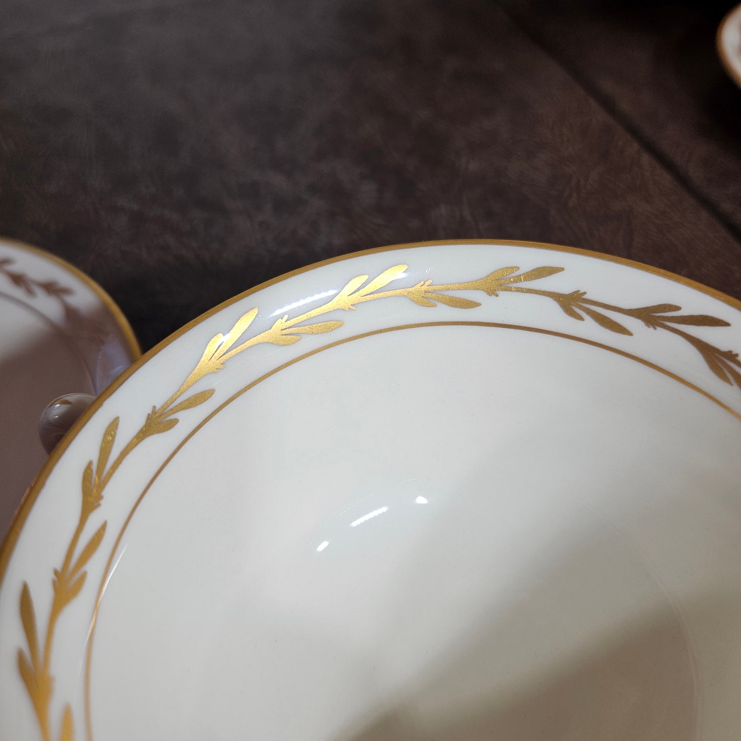 52-Piece Franciscan Beverly China Set with Gold Laurel Trim