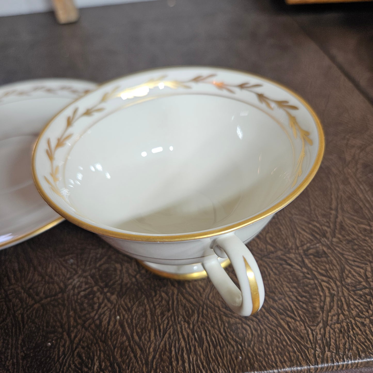 52-Piece Franciscan Beverly China Set with Gold Laurel Trim