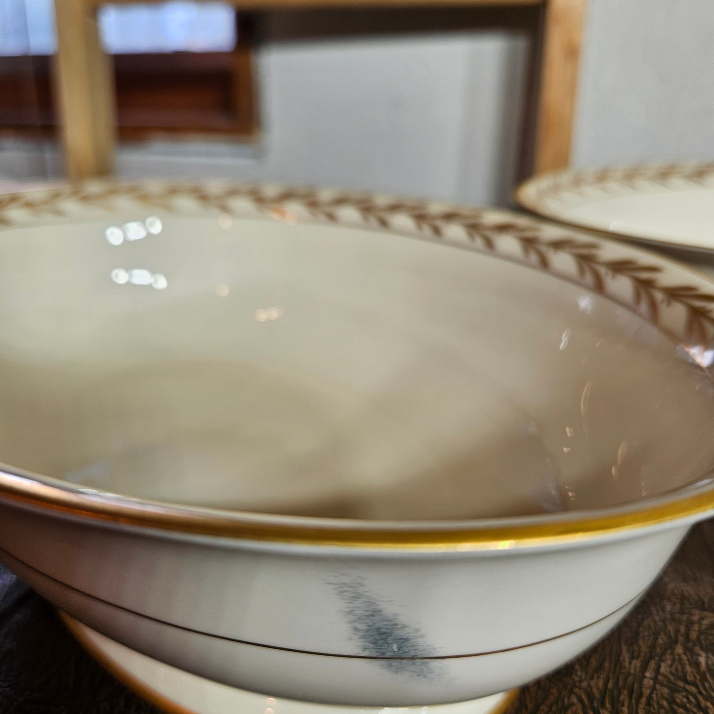 52-Piece Franciscan Beverly China Set with Gold Laurel Trim