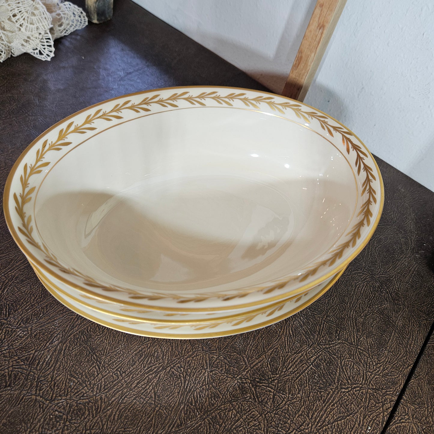 52-Piece Franciscan Beverly China Set with Gold Laurel Trim