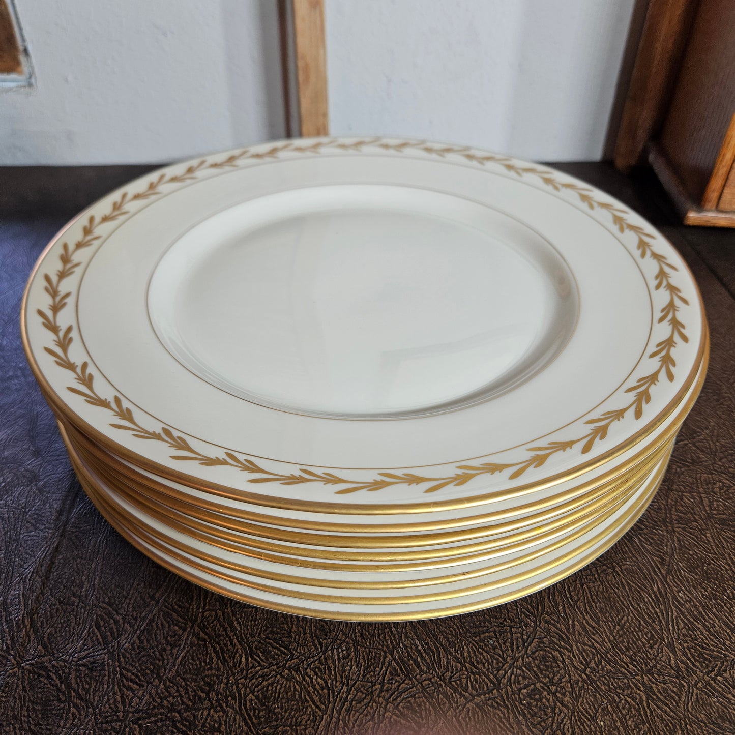 52-Piece Franciscan Beverly China Set with Gold Laurel Trim