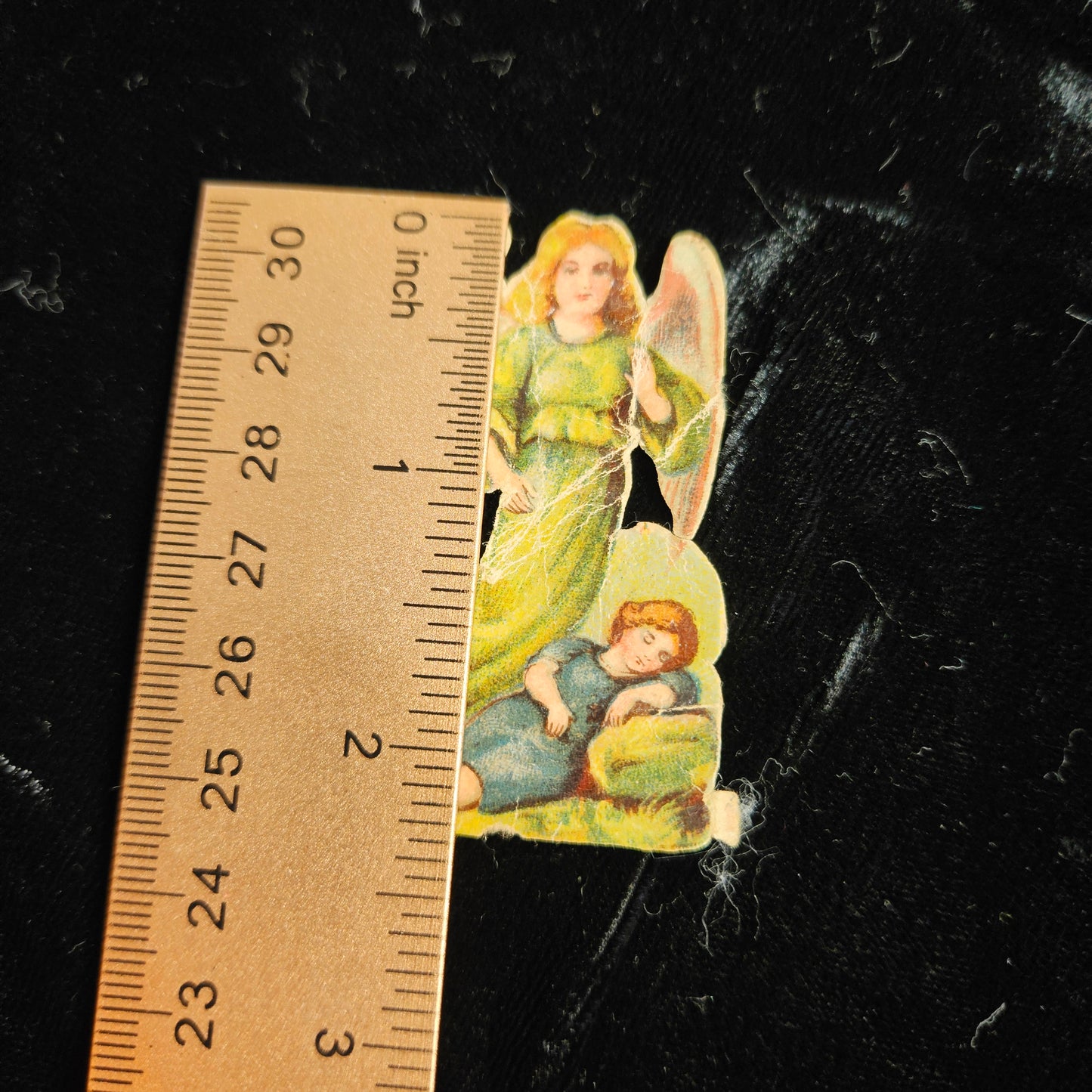 Victorian Pink Flower Die Cut Scrap