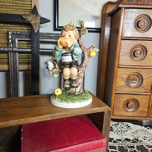 Large Hummel An Apple a Day Hum 403 Boxed Figurine