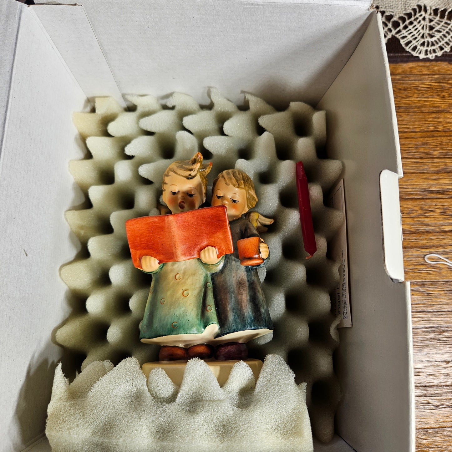 Hummel Angel Duet Hum 193 I Boxed Candleholder