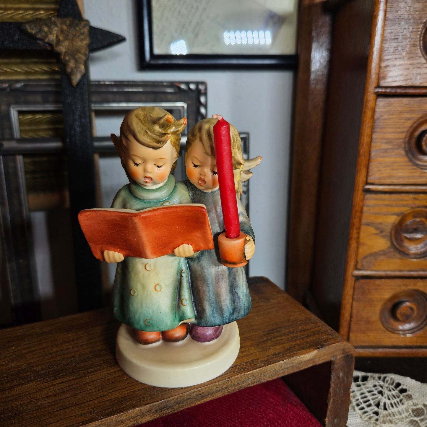 Hummel Angel Duet Hum 193 I Boxed Candleholder