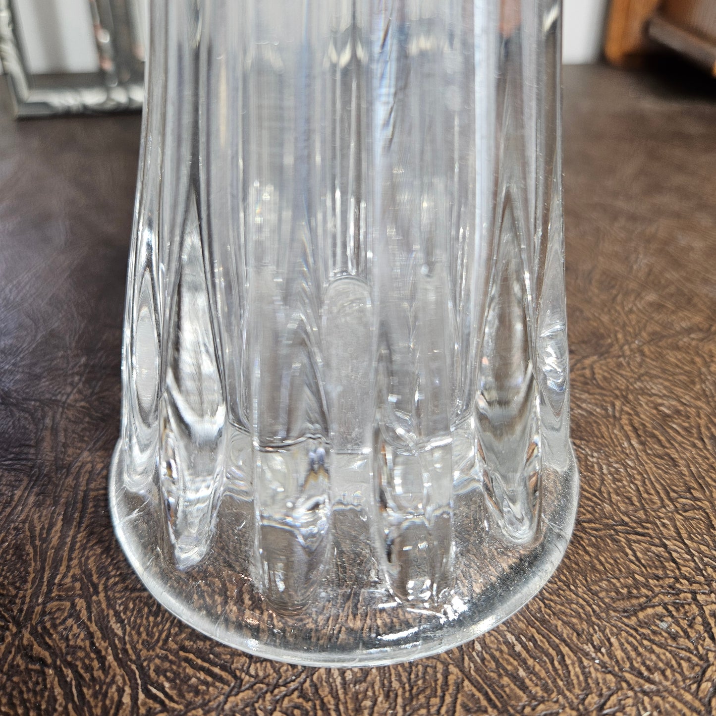 16 Inch Clear Glass Trumpet Vase