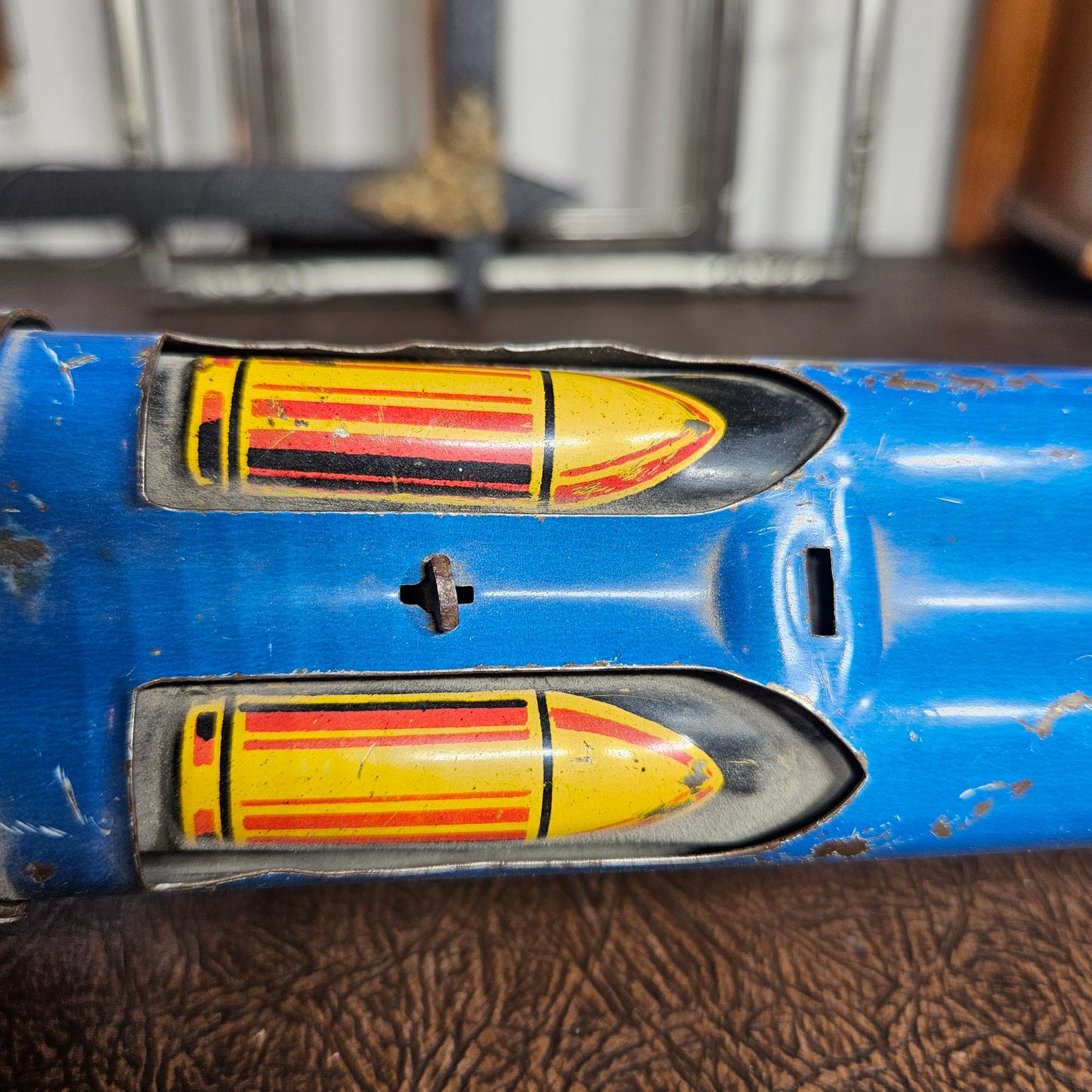 Vintage Louis Marx Home Defense Tin Toy Rifle
