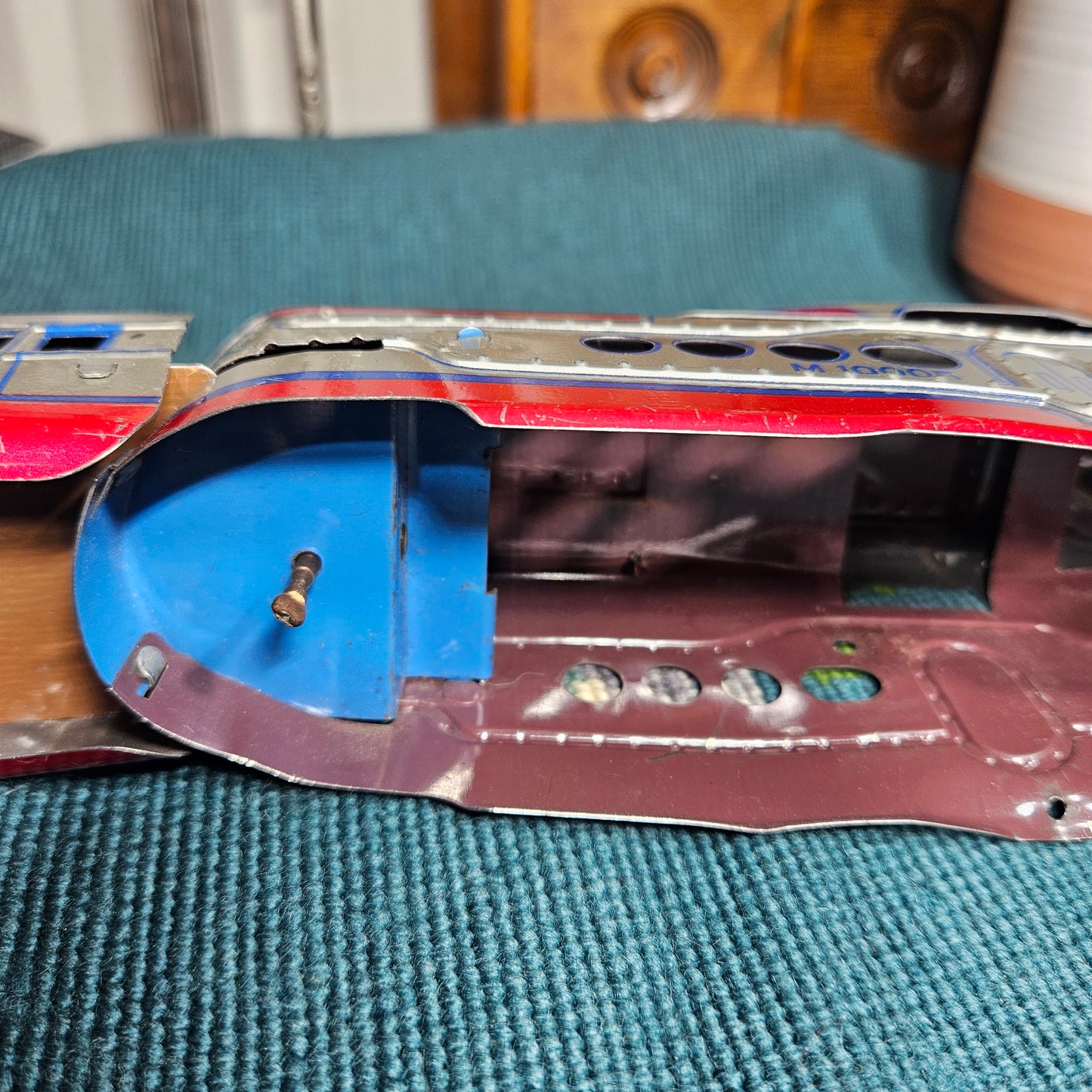 Vintage Union Pacific Tin Streamliner Train Set