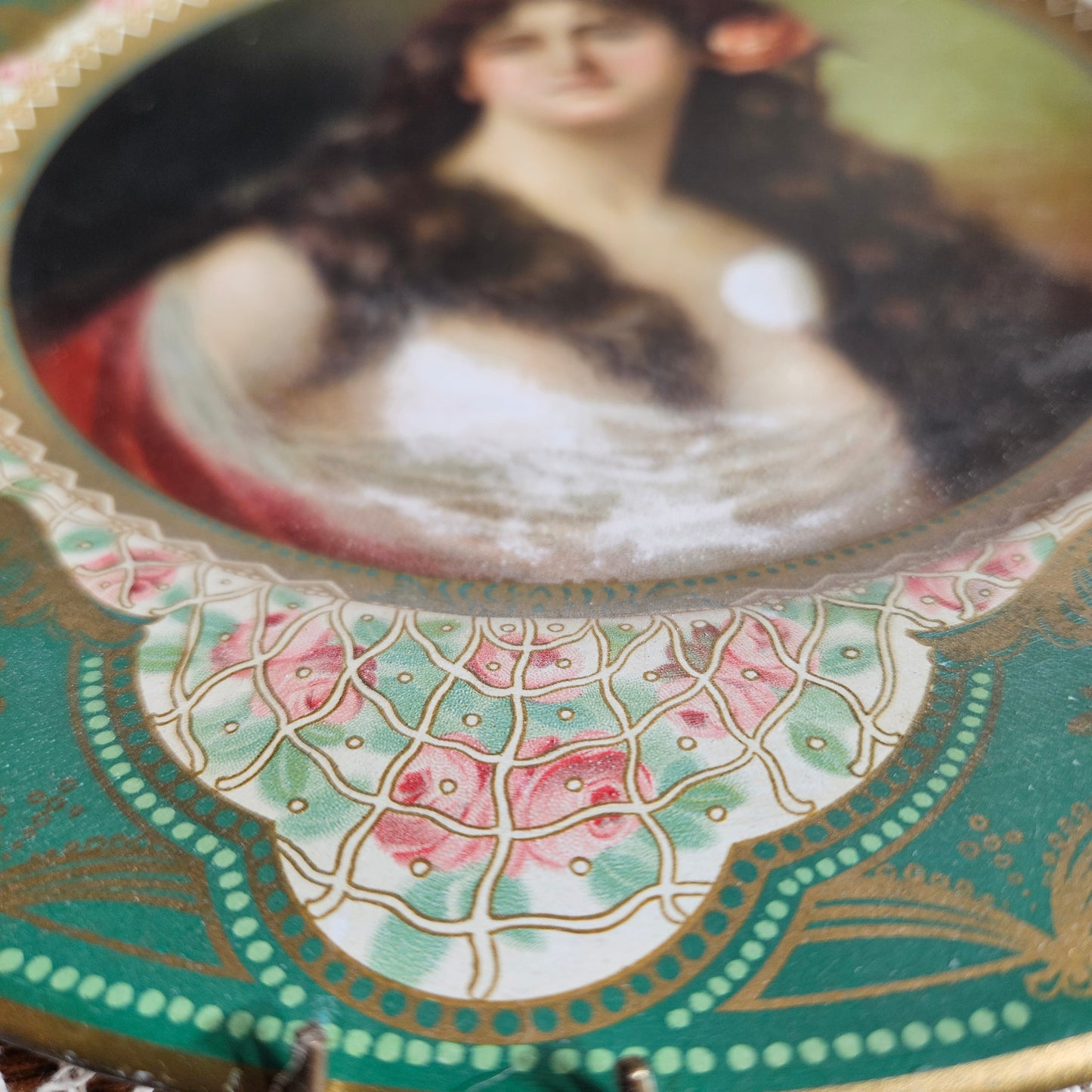1905 Anheuser-Busch Malt-Nutrine Portrait Tin Tray | Antique Advertising