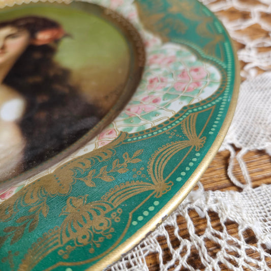 1905 Anheuser-Busch Malt-Nutrine Portrait Tin Tray | Antique Advertising