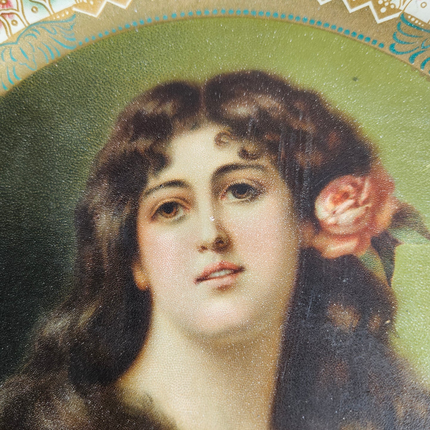 1905 Anheuser-Busch Malt-Nutrine Portrait Tin Tray | Antique Advertising
