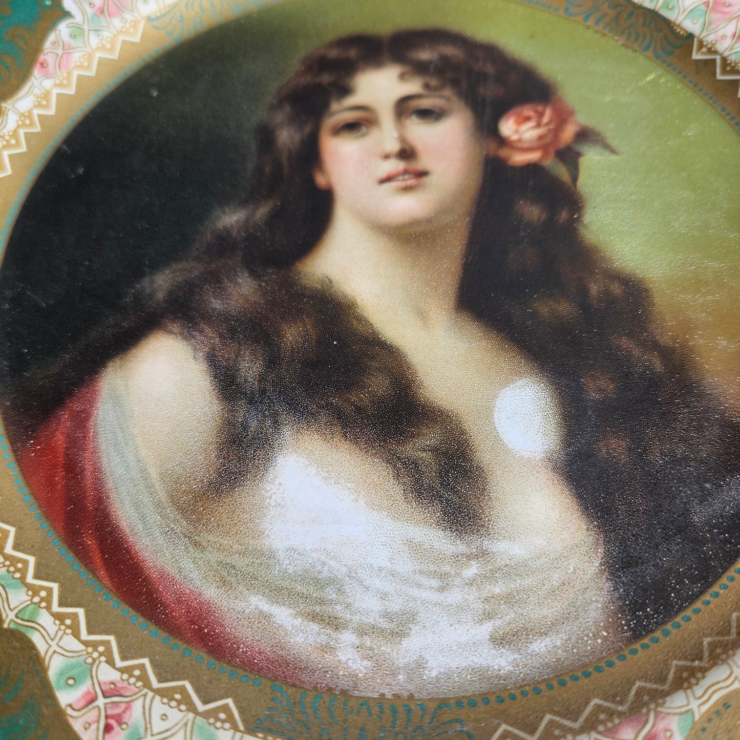 1905 Anheuser-Busch Malt-Nutrine Portrait Tin Tray | Antique Advertising
