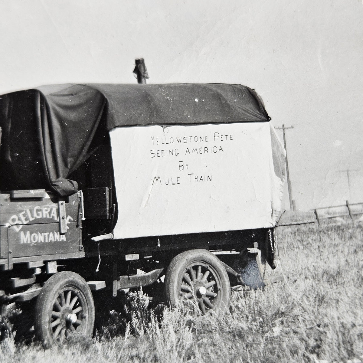 Yellowstone Pete Belgrade Montana Mule Train RPPC