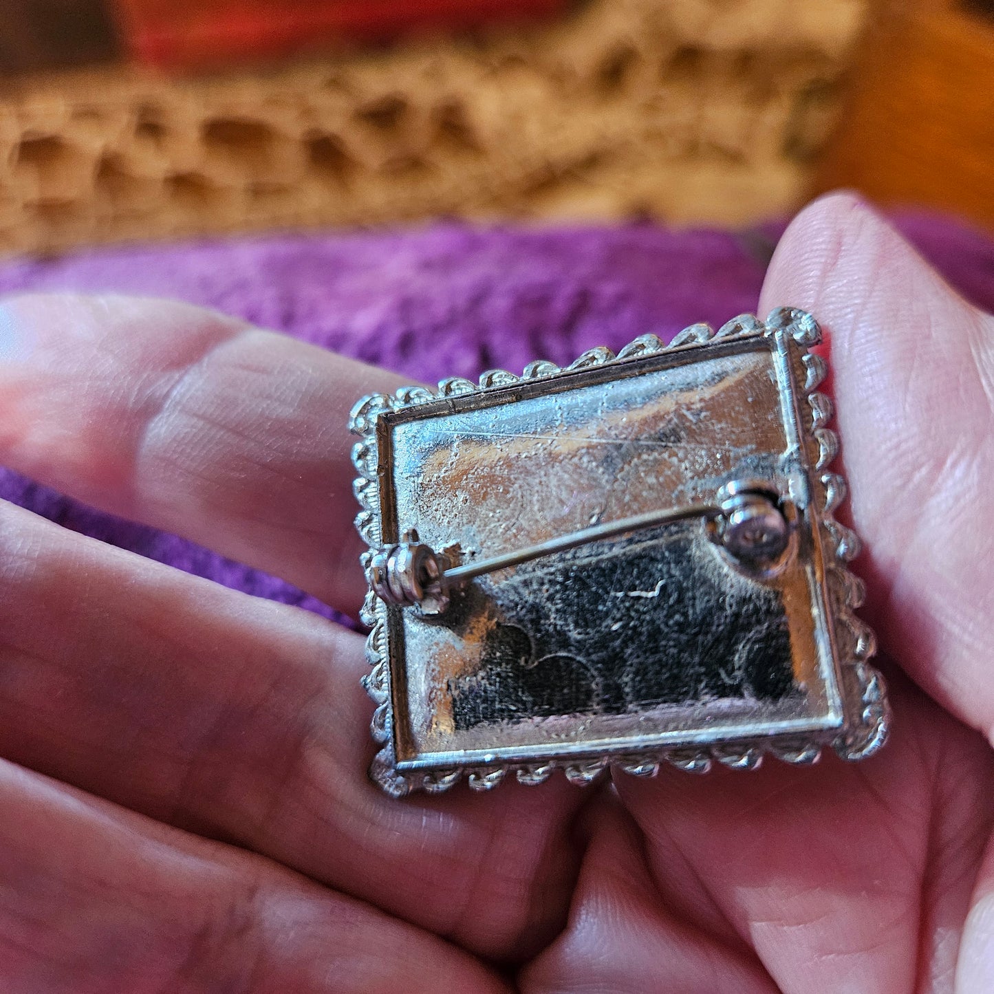 Scenic Miniature Palm Tree Brooch