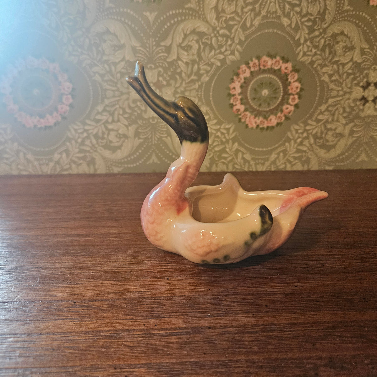 Hull Pottery Swan Planter Trinket Dish