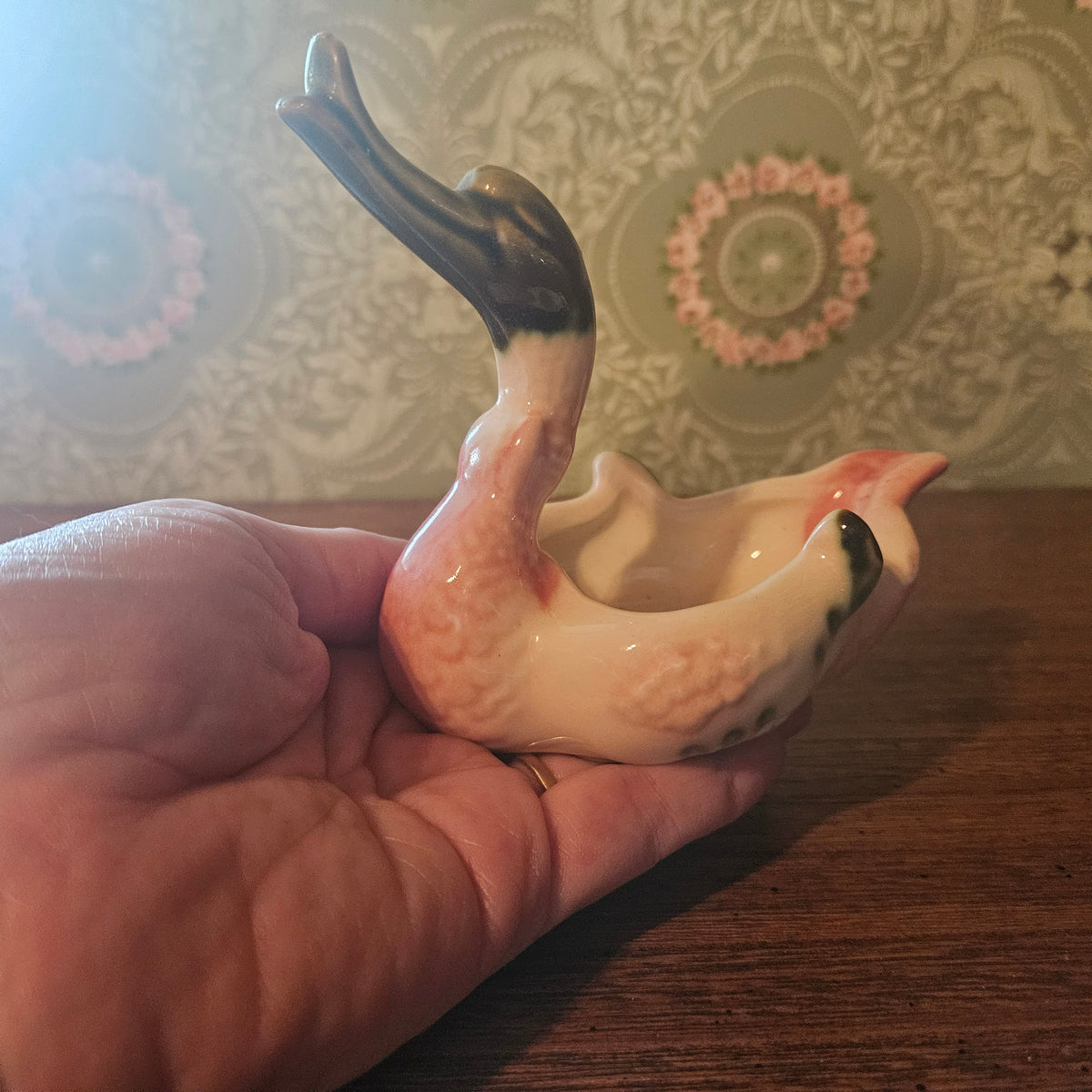 Hull Pottery Swan Planter Trinket Dish