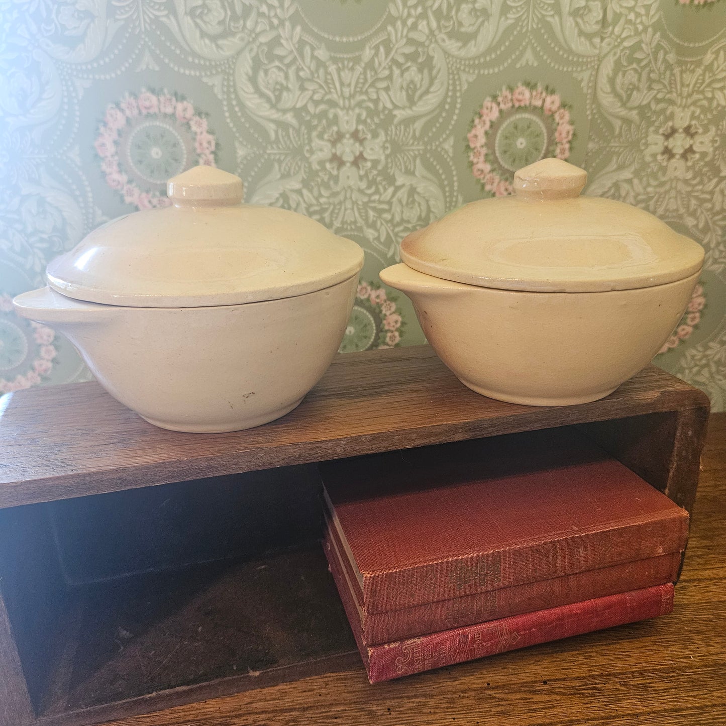Pair - J&G Meakin Covered Casseroles