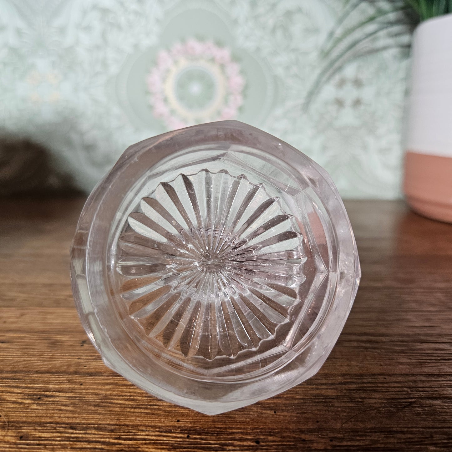 Clear Pressed Glass Figural Napkin Ring