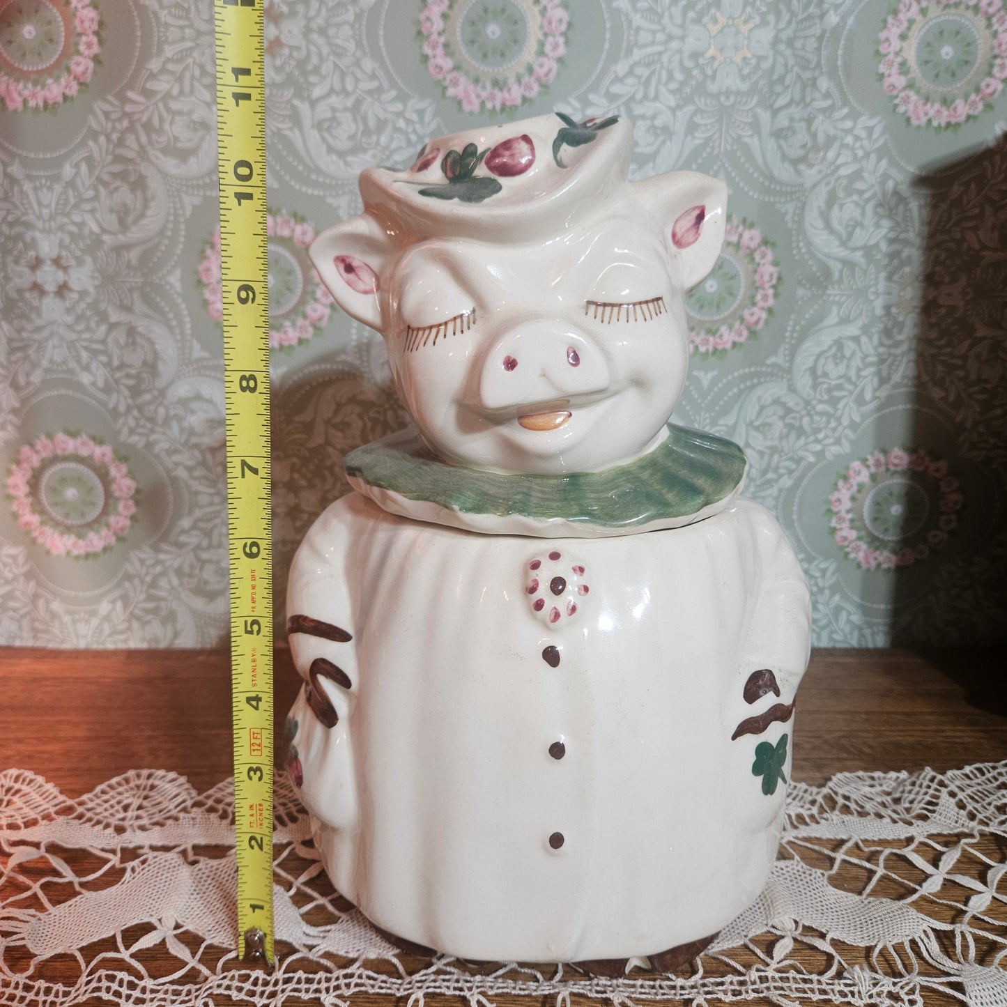 Vintage Irish Pig Cookie Jars Pair
