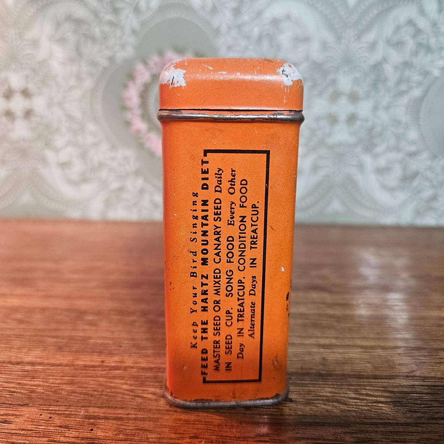 Vintage Hartz Mountain Song Food Canary Tin No. 209
