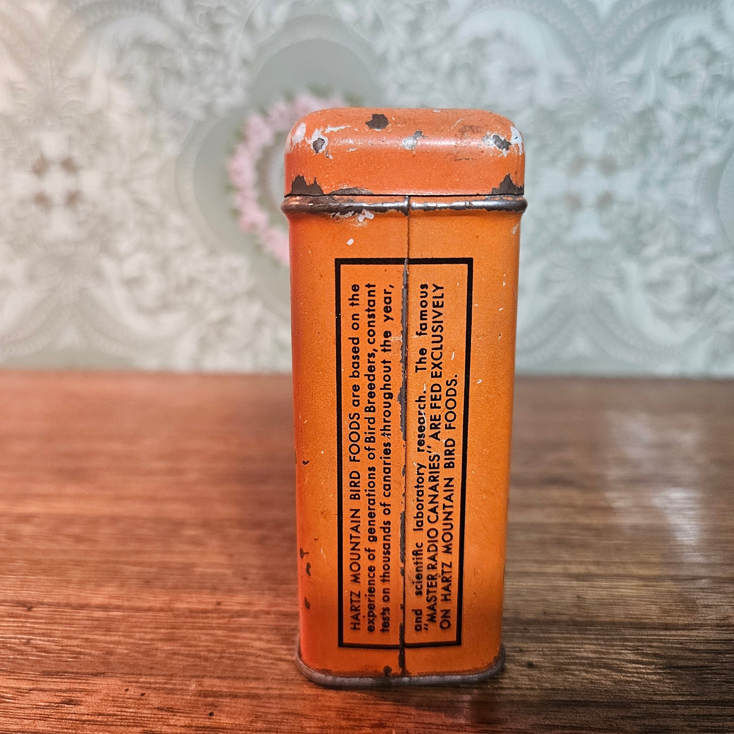 Vintage Hartz Mountain Song Food Canary Tin No. 209