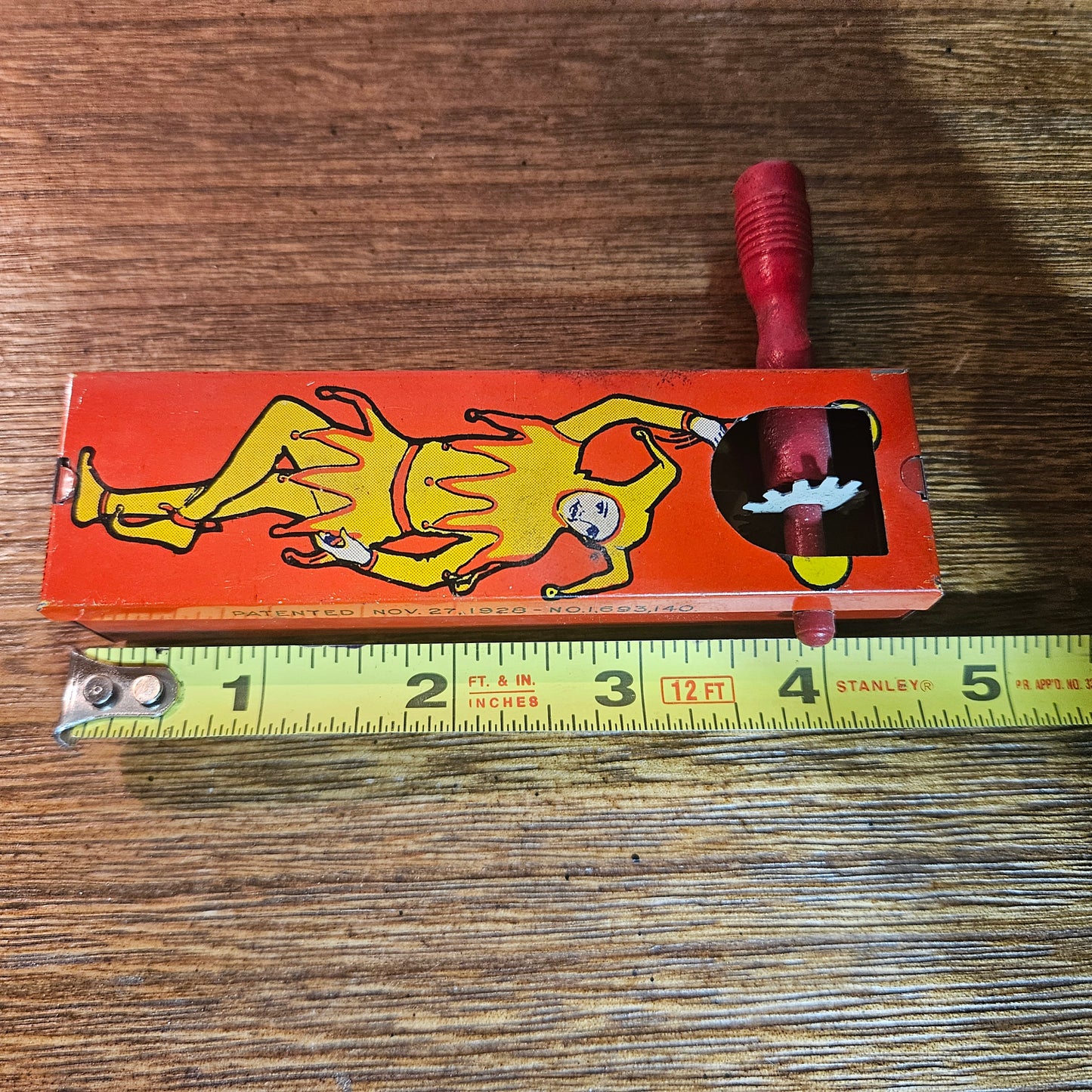 1928 Kirchhof Clown Crank Tin Toy Working