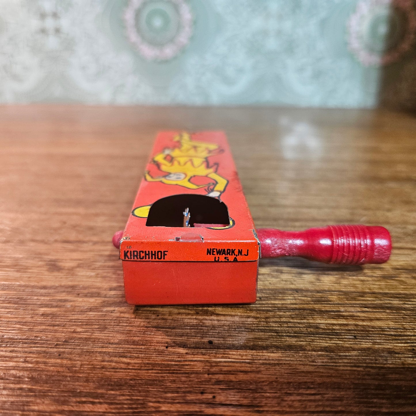 1928 Kirchhof Clown Crank Tin Toy Working