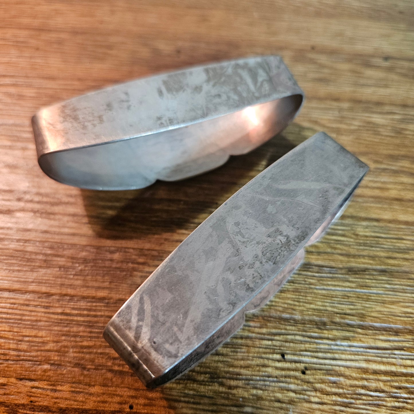 Randahl Hand Wrought Sterling Napkin Rings Pair No. 82
