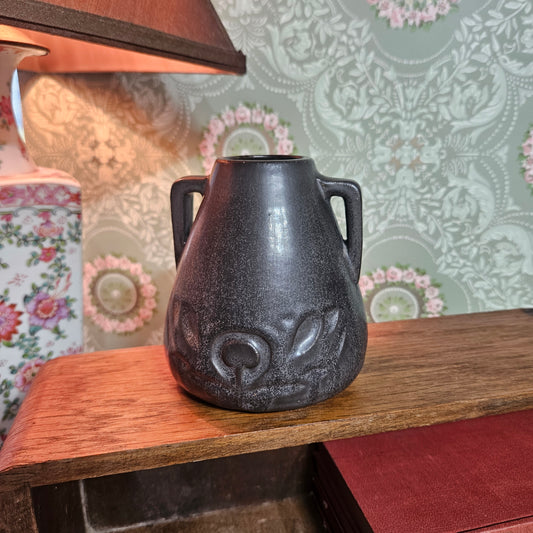 1913 Rookwood Pottery Matte Black Vase Shape 2881