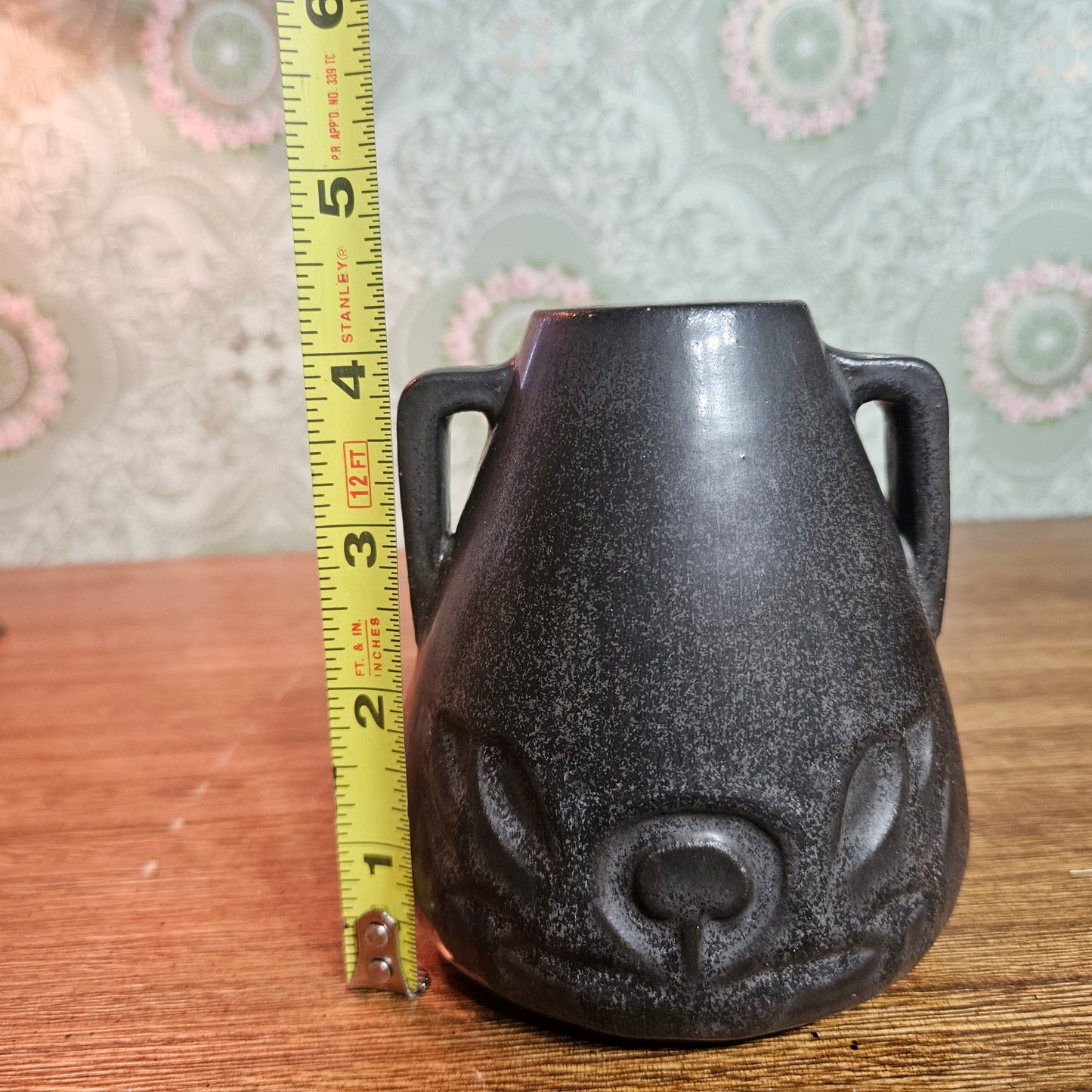 1913 Rookwood Pottery Matte Black Vase Shape 2881