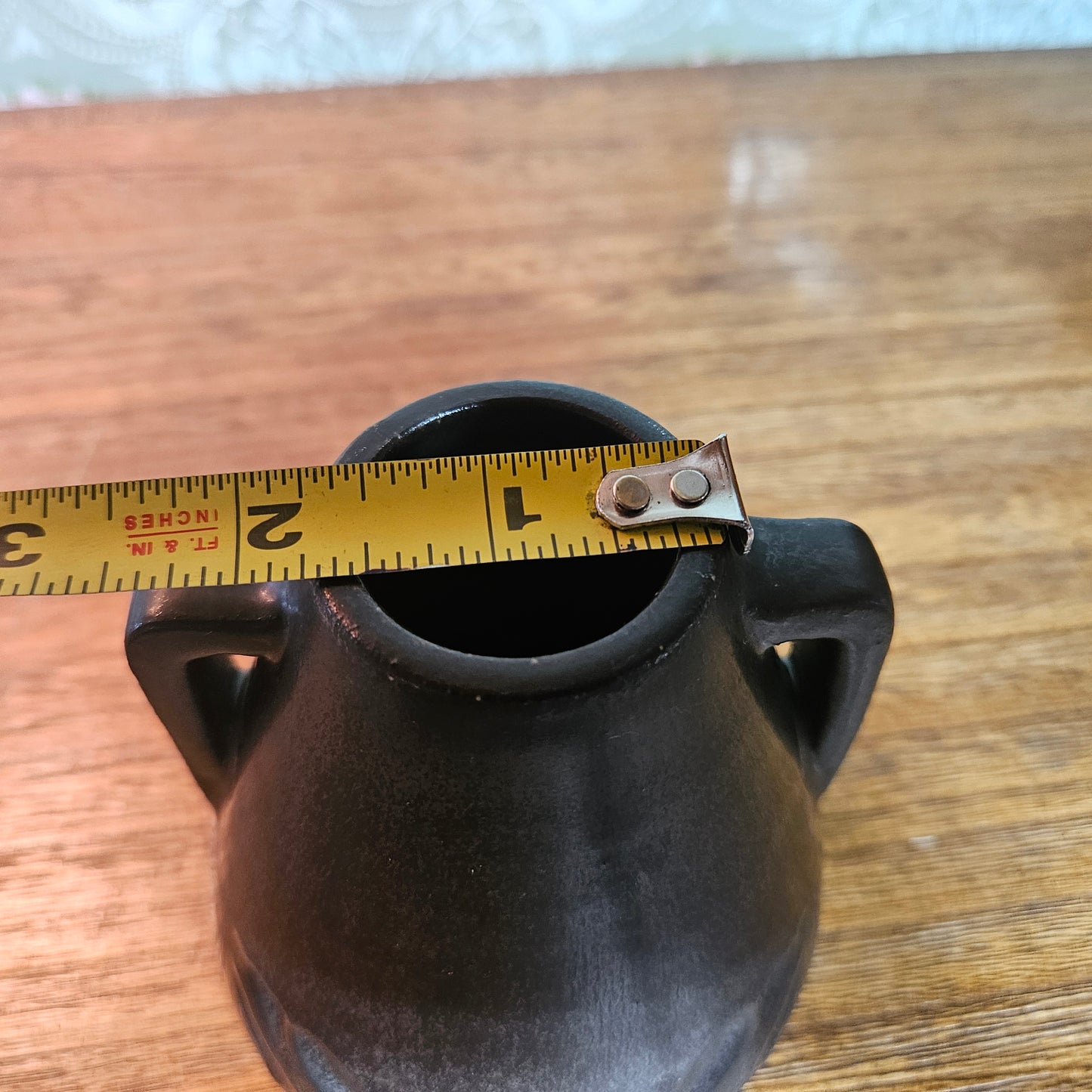1913 Rookwood Pottery Matte Black Vase Shape 2881