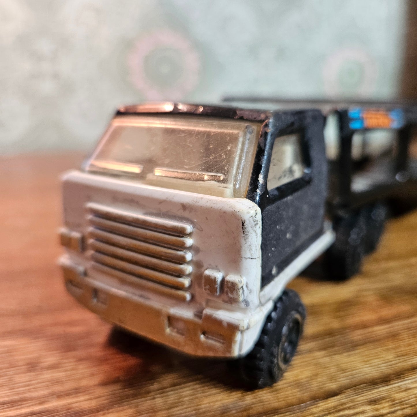 Vintage Tonka Car Carrier Truck and Trailer
