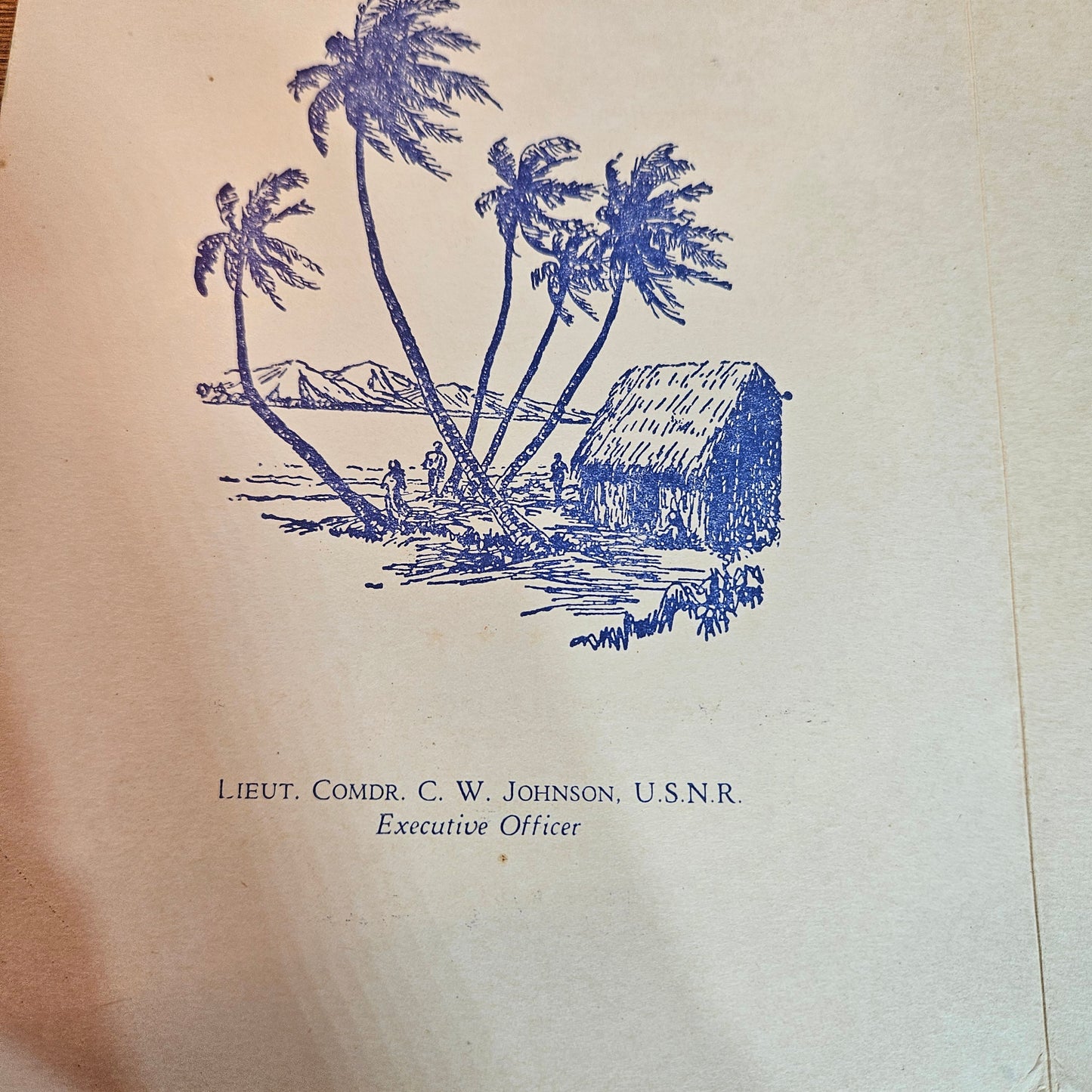1944 Pearl Harbor Naval Air Station Independence Day Menu