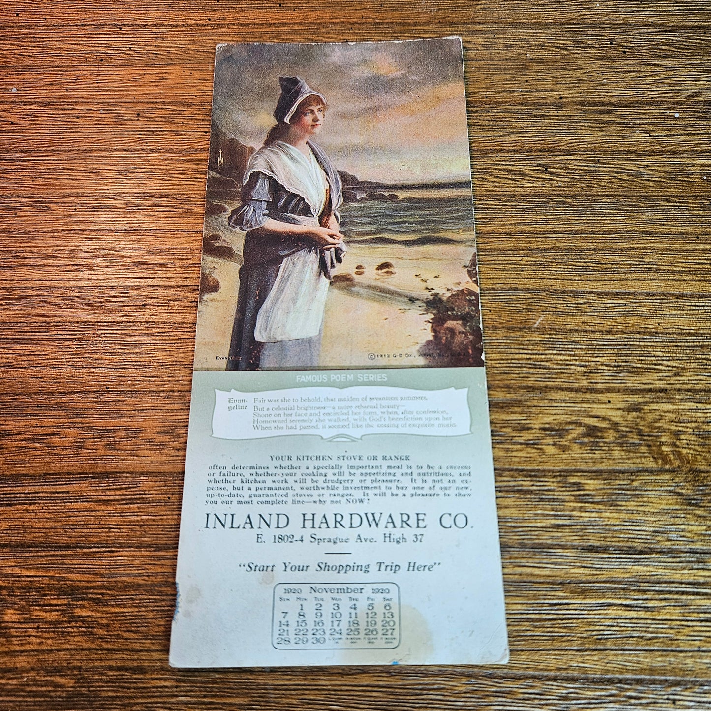 1920 and 1922 Inland Hardware Spokane Calendar Pair