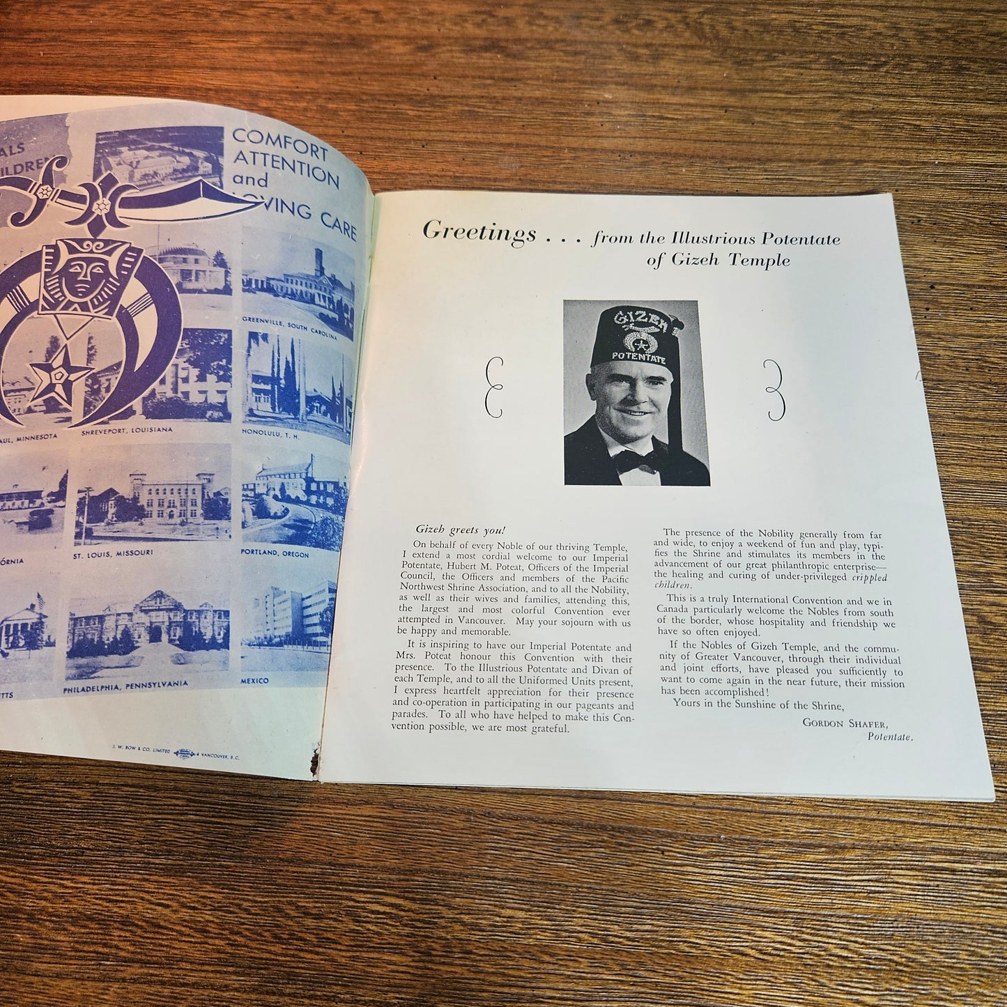 1951 Pacific Northwest Shrine Convention Souvenir Program