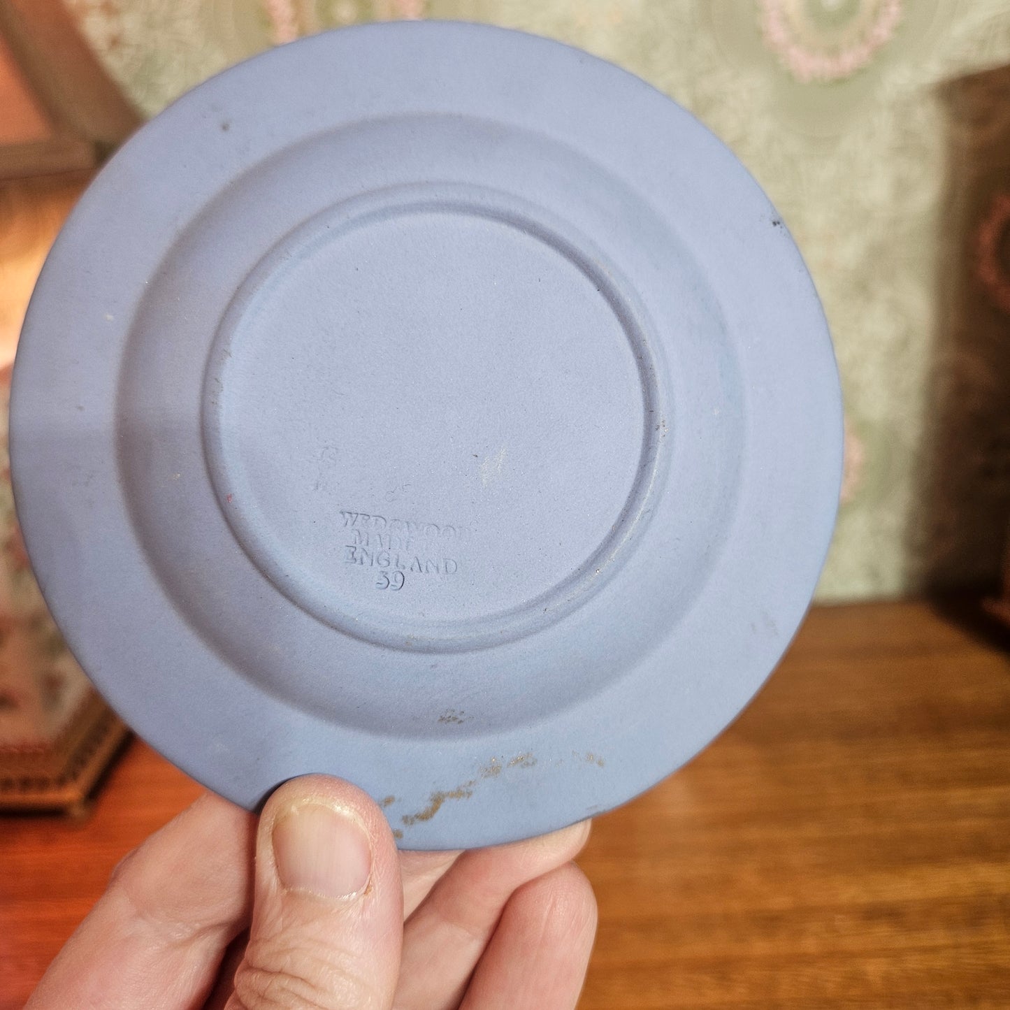 Pair of Wedgwood Blue Jasperware Classical Dishes