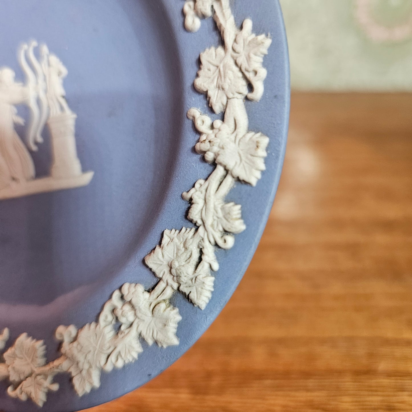 Pair of Wedgwood Blue Jasperware Classical Dishes